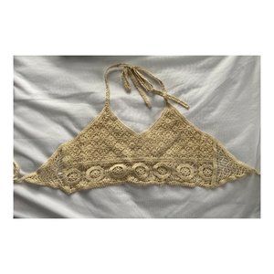 Free People Sydney Crochet Bralette Women's M-L